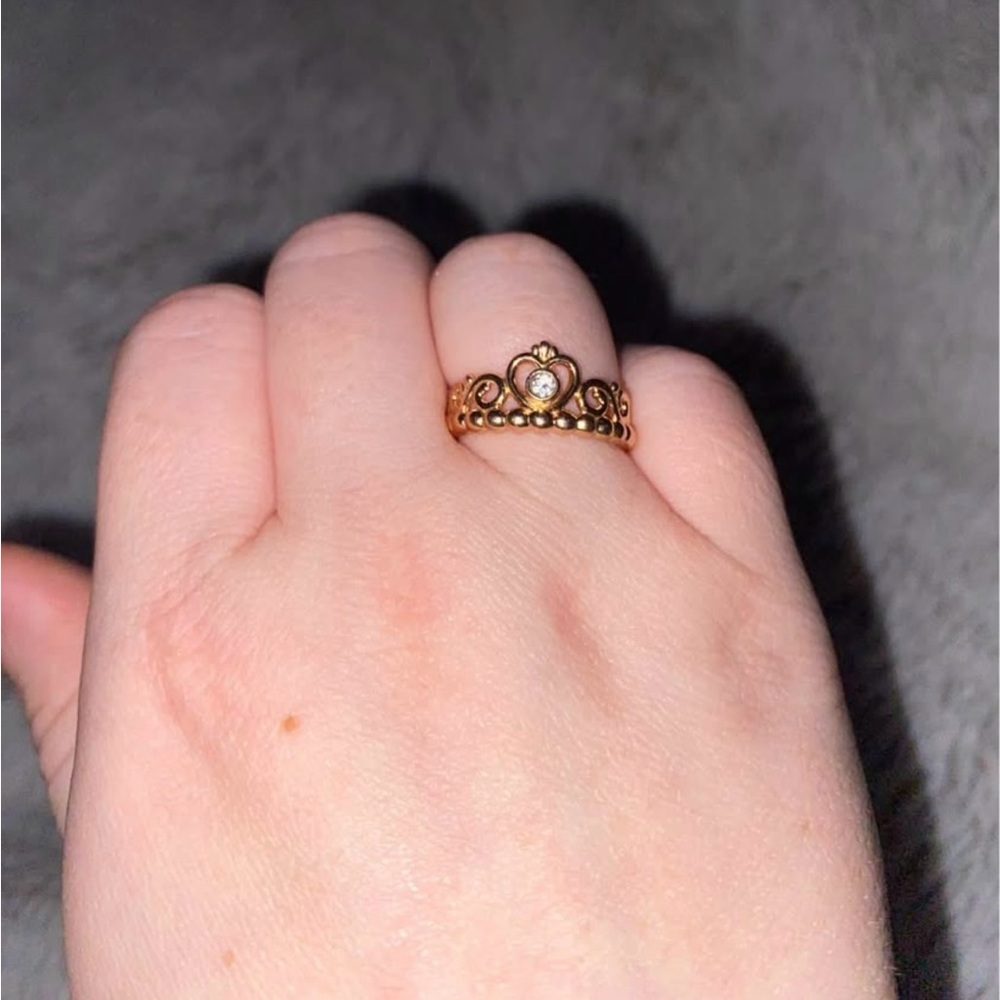 rose gold pandora ring